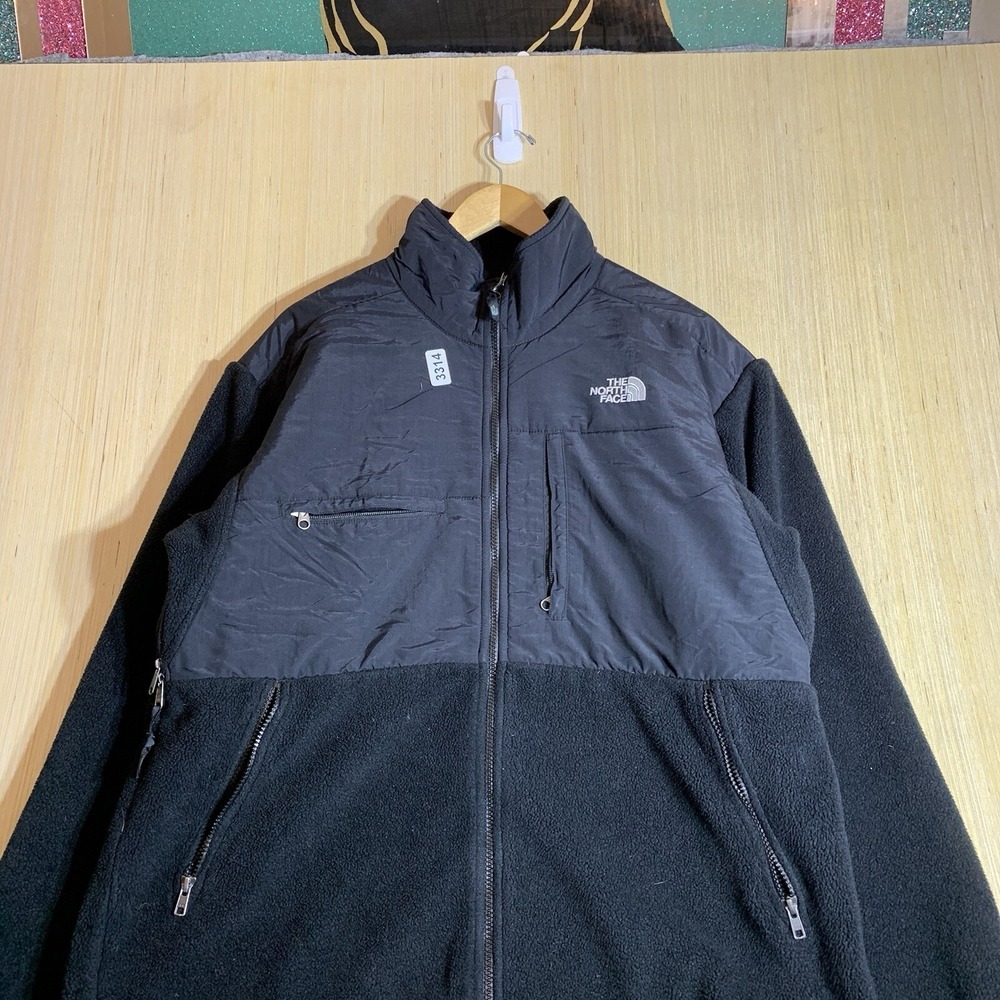 Vintage The North Face Sweater Large Black Long Sleeve Men's Zip Up Denali - Picture 2 of 15